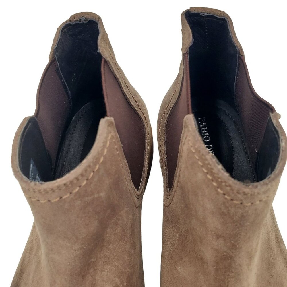 NEW Fabio De Luca Men 9 Tan Brown All Leather Suede Chukka Dress Boots Old Stock - Picture 11 of 14